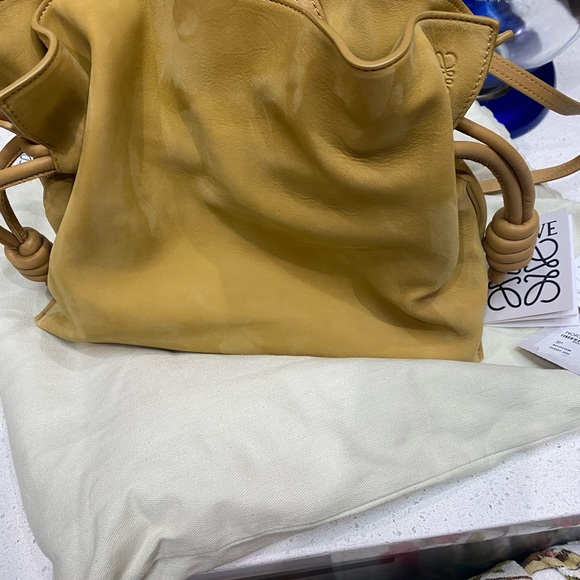 LOEWE
Flamenco leather-trimmed nubuck clutch - Picture 8 of 16